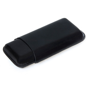 Футляр для 3-х сигар, черный, кожаный (Германия).